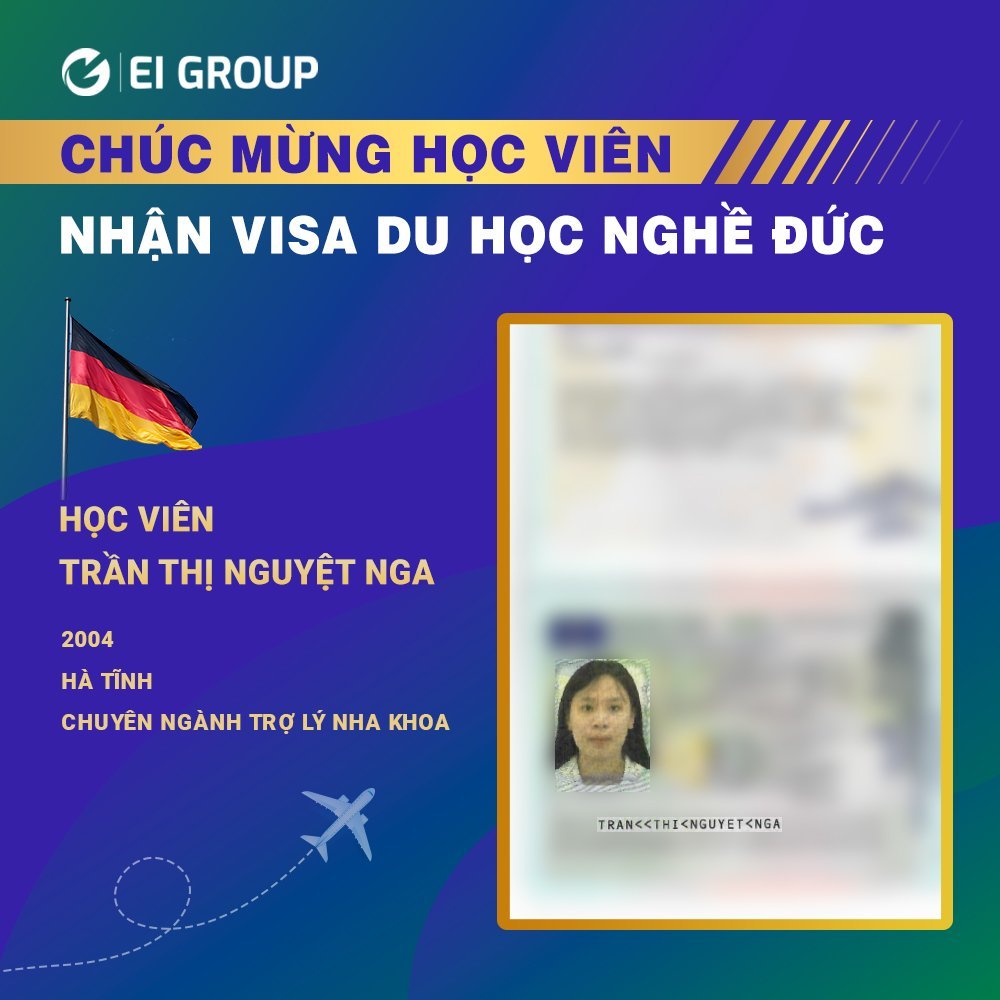 VISA DU HỌC NGHỀ ĐỨC ĐÃ CÓ TRONG TAY - HỌC VIÊN EI KHỞI ĐẦU GIẤC MƠ RẠNG NGỜI